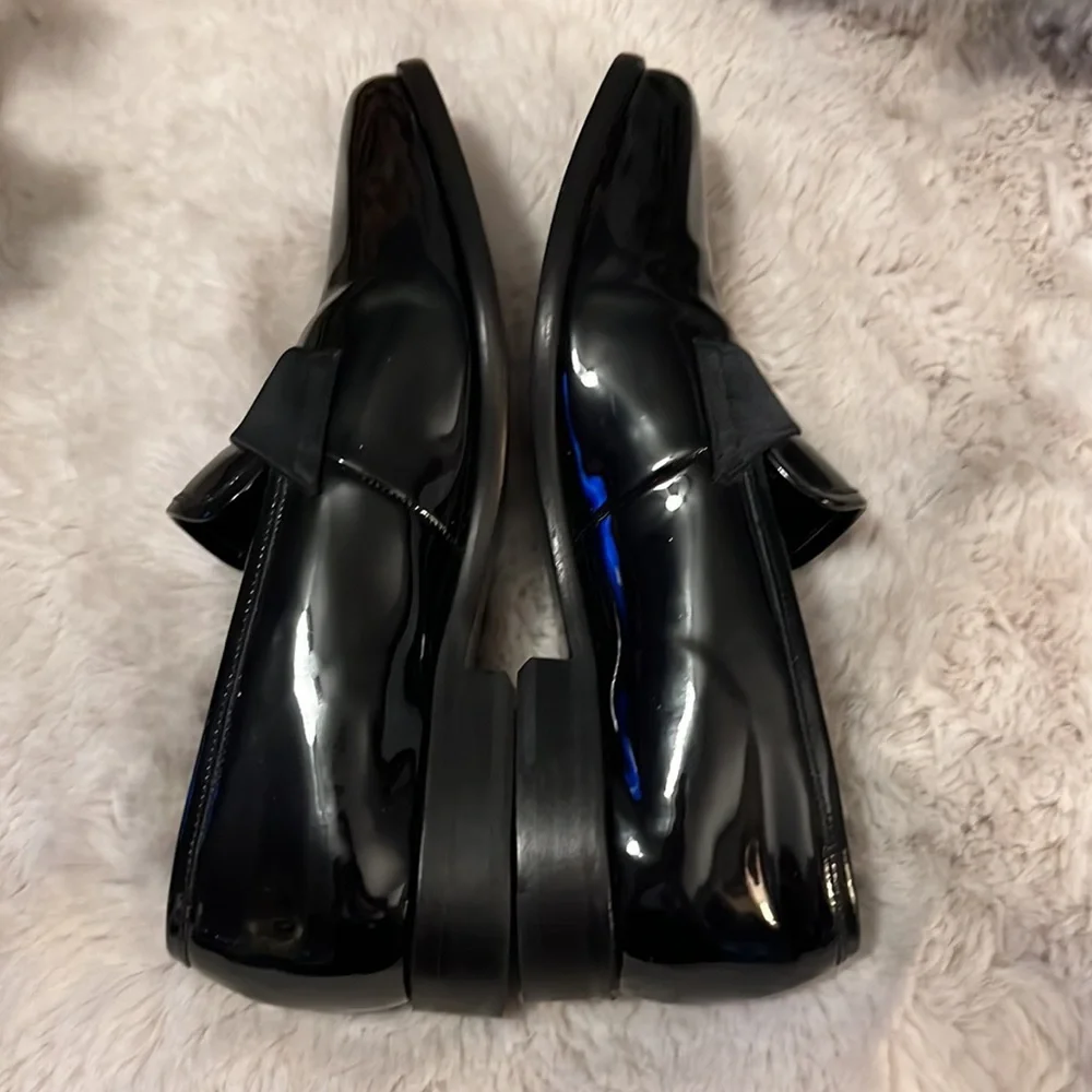 John W. Nordstrom Black Patent Leather Maestro Slip On Tuxedo Mens Dress Shoes
